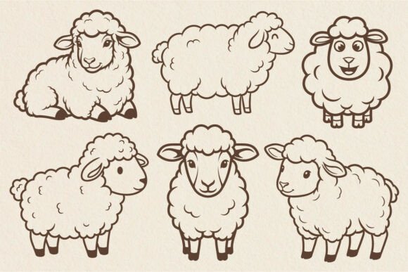 Download Sheep SVG Bundle | Farm Animal Lamb SVG. - Sheep svg bundle Collection