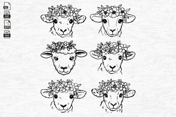 Download Floral Lamb SVG Bundle, Sheep, Easter - Premium Resources